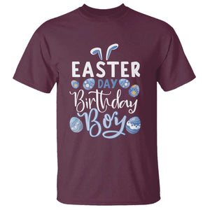 Funny Easter Day Birthday Boy T Shirt Born On Easter Day Eggs TS11 Maroon Print Your Wear