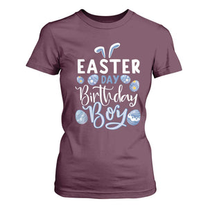 Funny Easter Day Birthday Boy T Shirt For Women Born On Easter Day Eggs TS11 Maroon Print Your Wear