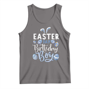 Funny Easter Day Birthday Boy Tank Top Born On Easter Day Eggs TS11 Deep Heather Print Your Wear