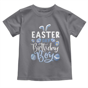 Funny Easter Day Birthday Boy Toddler T Shirt Born On Easter Day Eggs TS11 Charcoal Print Your Wear