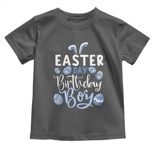 Funny Easter Day Birthday Boy Toddler T Shirt Born On Easter Day Eggs TS11 Dark Heather Print Your Wear