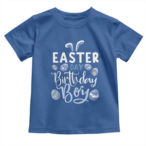 Funny Easter Day Birthday Boy Toddler T Shirt Born On Easter Day Eggs TS11 Royal Blue Print Your Wear