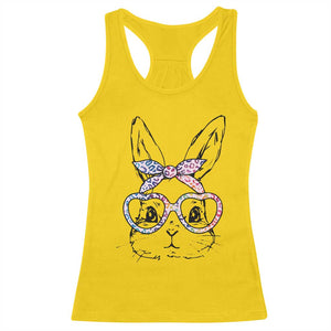 Easter Day Bunny Rabbit Face Tie Dye Glasses Racerback Tank Top TS11 Daisy Print Your Wear