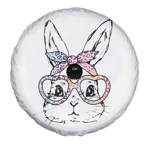 Easter Day Bunny Rabbit Face Tie Dye Glasses Spare Tire Cover TS11 Print Your Wear