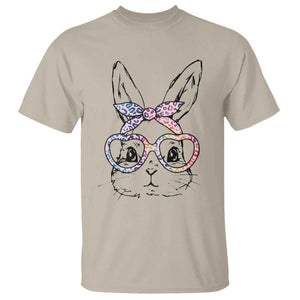 Easter Day Bunny Rabbit Face Tie Dye Glasses T Shirt TS11 Sand Print Your Wear