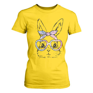 Easter Day Bunny Rabbit Face Tie Dye Glasses T Shirt For Women TS11 Daisy Print Your Wear
