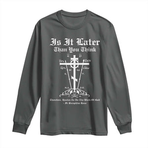 Eastern Orthodox Christian Seraphim Rose Long Sleeve Shirt Is It Rather Than You Think Russian Cavalry Cross TS11 Dark Heather Print Your Wear