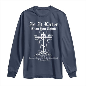 Eastern Orthodox Christian Seraphim Rose Long Sleeve Shirt Is It Rather Than You Think Russian Cavalry Cross TS11 Navy Print Your Wear