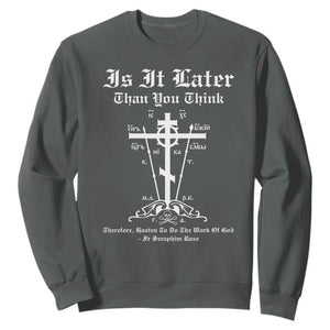 Eastern Orthodox Christian Seraphim Rose Sweatshirt Is It Rather Than You Think Russian Cavalry Cross TS11 Dark Heather Print Your Wear