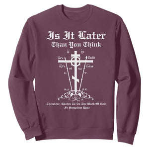 Eastern Orthodox Christian Seraphim Rose Sweatshirt Is It Rather Than You Think Russian Cavalry Cross TS11 Maroon Print Your Wear
