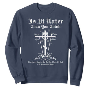 Eastern Orthodox Christian Seraphim Rose Sweatshirt Is It Rather Than You Think Russian Cavalry Cross TS11 Navy Print Your Wear