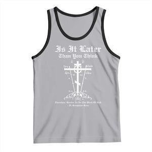 Eastern Orthodox Christian Seraphim Rose Tank Top Is It Rather Than You Think Russian Cavalry Cross TS11 Athletic Heather Black Print Your Wear