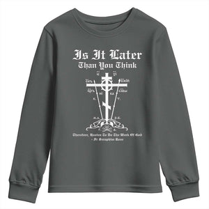 Eastern Orthodox Christian Seraphim Rose Youth Sweatshirt Is It Rather Than You Think Russian Cavalry Cross TS11 Dark Heather Print Your Wear