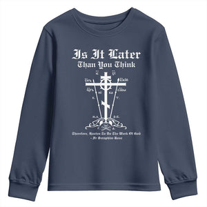 Eastern Orthodox Christian Seraphim Rose Youth Sweatshirt Is It Rather Than You Think Russian Cavalry Cross TS11 Navy Print Your Wear