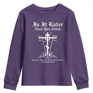 Eastern Orthodox Christian Seraphim Rose Youth Sweatshirt Is It Rather Than You Think Russian Cavalry Cross TS11 Purple Print Your Wear