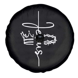 Jesus Christian Lord & Savior Crown of Thorns Spare Tire Cover TS11 Print Your Wear