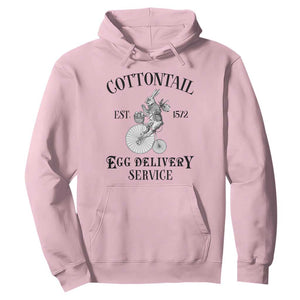 Funny Easter Day Cottontail Egg Delivery Service Hoodie Bunny Rabbit TS11 Light Pink Print Your Wear