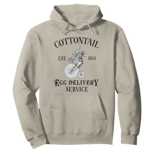 Funny Easter Day Cottontail Egg Delivery Service Hoodie Bunny Rabbit TS11 Sand Print Your Wear