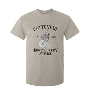 Funny Easter Day Cottontail Egg Delivery Service T Shirt For Kid Bunny Rabbit TS11 Sand Print Your Wear