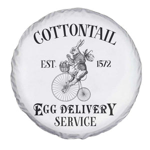 Funny Easter Day Cottontail Egg Delivery Service Spare Tire Cover Bunny Rabbit TS11 Print Your Wear