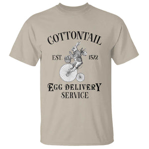 Funny Easter Day Cottontail Egg Delivery Service T Shirt Bunny Rabbit TS11 Sand Print Your Wear