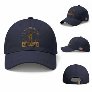 Funny It's Not A Dad Bod It's A Father Figure Baseball Cap Bear Beer Father's Day TS11 Baseball Cap Universal Fit Navy Print Your Wear