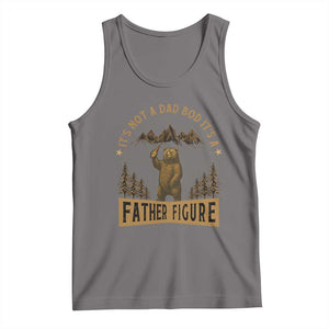 Funny It's Not A Dad Bod It's A Father Figure Tank Top Bear Beer Father's Day TS11 Deep Heather Print Your Wear