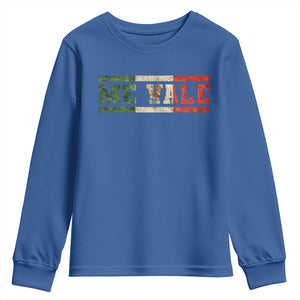 Me Vale Mexican Flag Latino Spanish Slang Youth Sweatshirt TS11 Royal Blue Print Your Wear