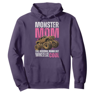 Monster Mom Like Normal Mama But Wheelie Cool Hoodie Monster Truck Mama TS11 Purple Print Your Wear