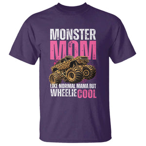 Monster Mom Like Normal Mama But Wheelie Cool T Shirt Monster Truck Mama TS11 Purple Print Your Wear