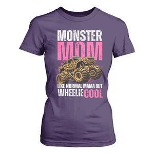 Monster Mom Like Normal Mama But Wheelie Cool T Shirt For Women Monster Truck Mama TS11 Purple Print Your Wear