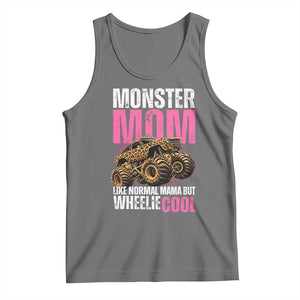 Monster Mom Like Normal Mama But Wheelie Cool Tank Top Monster Truck Mama TS11 Black Heather Print Your Wear