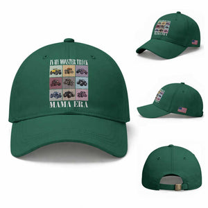 In My Monster Truck Mama Era Baseball Cap TS11 Baseball Cap Universal Fit Irish Green Print Your Wear
