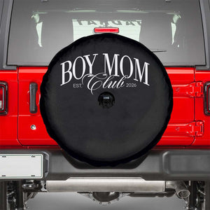 Boy Mom Club 2026 Spare Tire Cover Funny Mother's Day Gift TS11 Black Print Your Wear