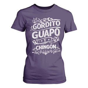Gordito Guapo y Chingon T Shirt For Women Funny Mexican Spanish Saying TS11 Purple Print Your Wear