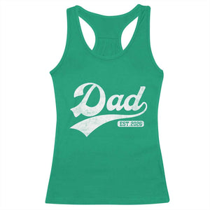 Dad Est 2026 Racerback Tank Top Funny New Dad Baby Announcement TS11 Irish Green Print Your Wear