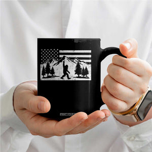 Patriotic Bigfoot American Flag in Forest Coffee Mug TS11 Print Your Wear
