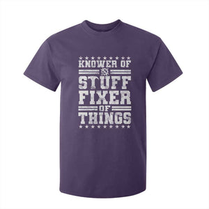 Knower Of Stuff Fixer Of Things T Shirt For Kid Funny Handyman Mechanic Dad TS11 Purple Print Your Wear