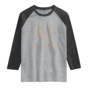Thats What I Do I Fix Shit And I Know Things Raglan Shirt Funny Work Fathers Day TS11 Heather Gray Heather Charcoal Print Your Wear