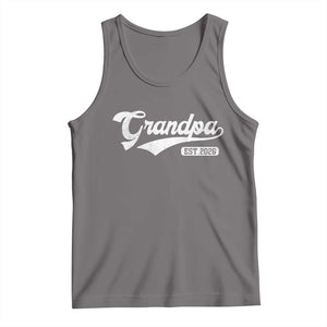 Grandpa Est 2026 Tank Top New Grandpa Paternity Father's Day TS11 Deep Heather Print Your Wear