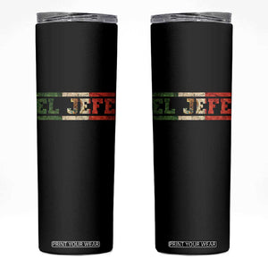 El Jefe Skinny Tumbler Funny Mexican Boss Spanish Slang TS11 Black Print Your Wear