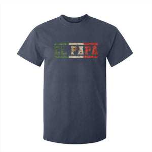 El Papa Funny Mexican Dad T Shirt For Kid Mexico Vintage Flag Father's Day TS11 Navy Print Your Wear