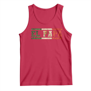 El Papa Funny Mexican Dad Tank Top Mexico Vintage Flag Father's Day TS11 Red Print Your Wear