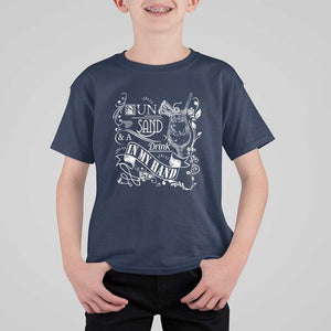 Summer Vacation T Shirt For Kid Sun Sand And A Drink In My Hand Pina Colada TS11 Navy Print Your Wear