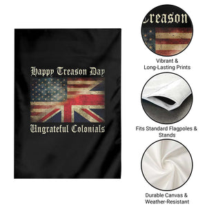 Funny Happy Treason Day Ungrateful Colonials Garden Flag July 4th British Flag TS11 Print Your Wear