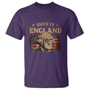 Funny Suck It England T Shirt 4th of July George Washington 1776 TS11 Purple Print Your Wear