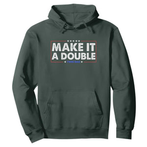 Make It A Double Twin Dad Hoodie Soon to Be Daddy Funny Father's Day TS11 Dark Forest Green Print Your Wear