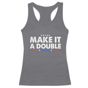 Make It A Double Twin Dad Racerback Tank Top Soon to Be Daddy Funny Father's Day TS11 Charcoal Print Your Wear