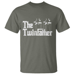 The Twinfather T Shirt Funny Dad Of Twins Fathers Day TS11 Military Green Print Your Wear