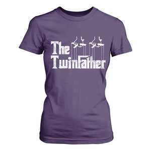 The Twinfather T Shirt For Women Funny Dad Of Twins Fathers Day TS11 Purple Print Your Wear